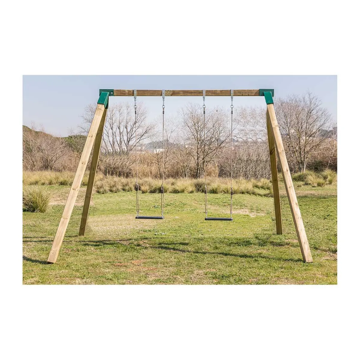 Columpio Madera Karai Deluxe adultos con cuerdas*MASGAMES Best