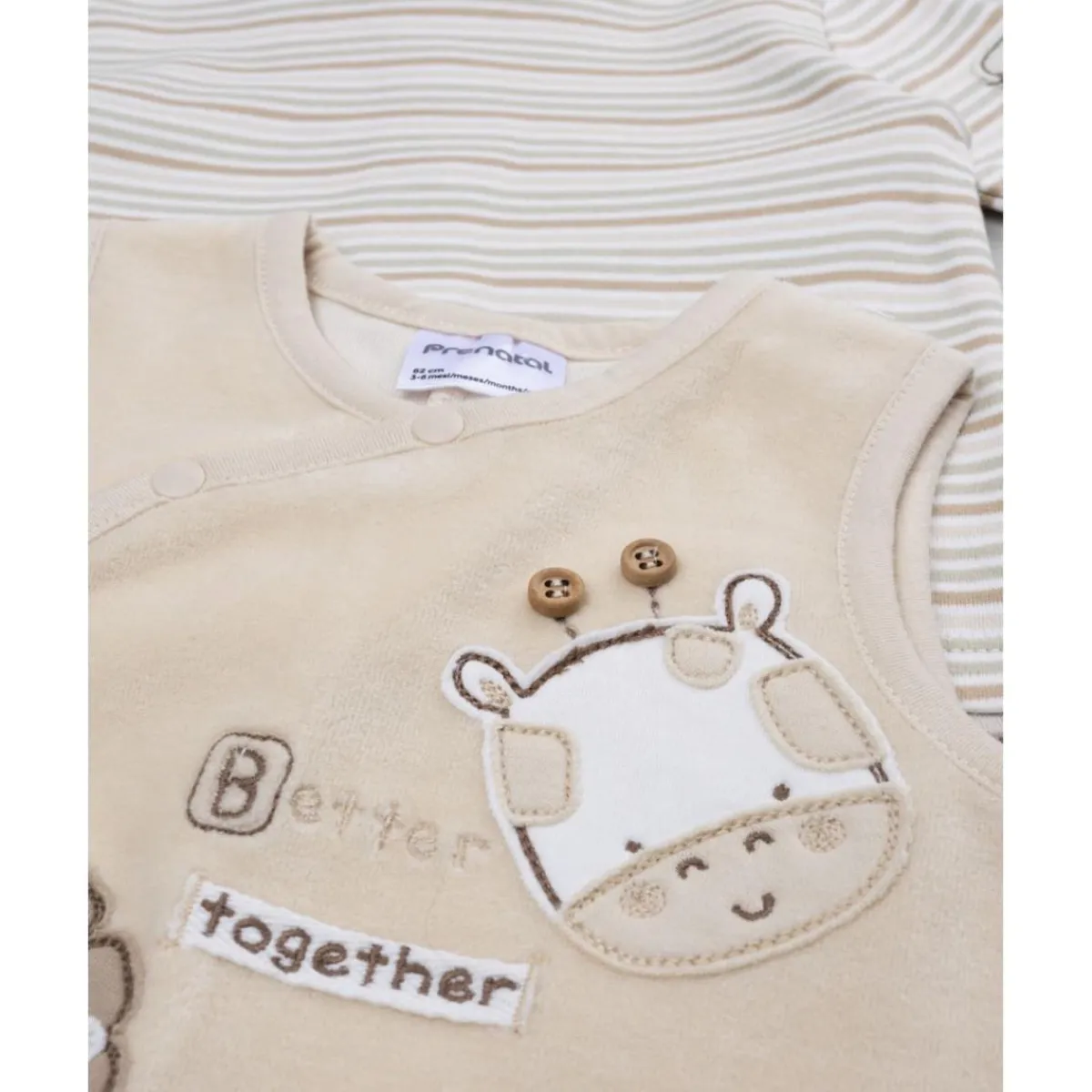 Discount Conjunto bebé peto beige jirafa/león Ropa Y Accesorios·Peleles|Recién Nacido·Ropa Y Accesorios