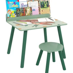 Conjunto de mesa y silla con estante integrado Verde*AIYAPLAY Sale