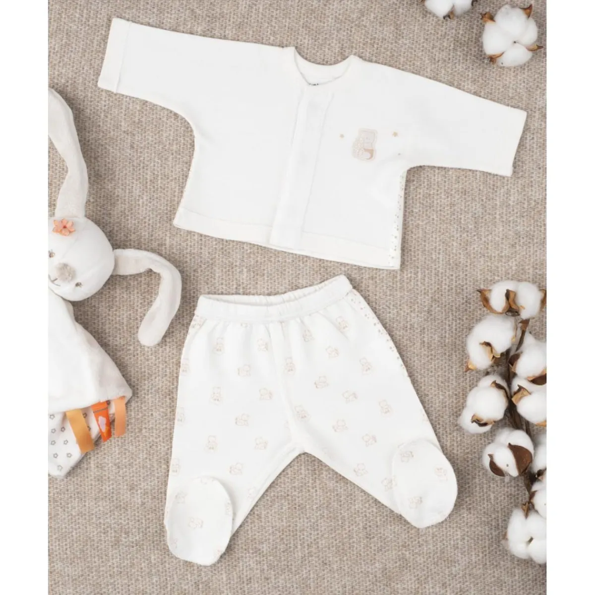 Conjunto Unisex Extra Pequeño "Ositos"*Prenatal Clearance