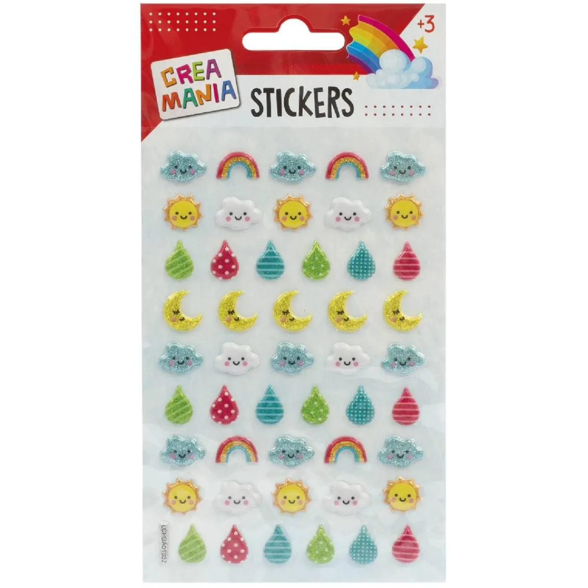 Hot Creamania - Mini pegatinas Estrellas/Corazones/Nubes (varios modelos) Deportes