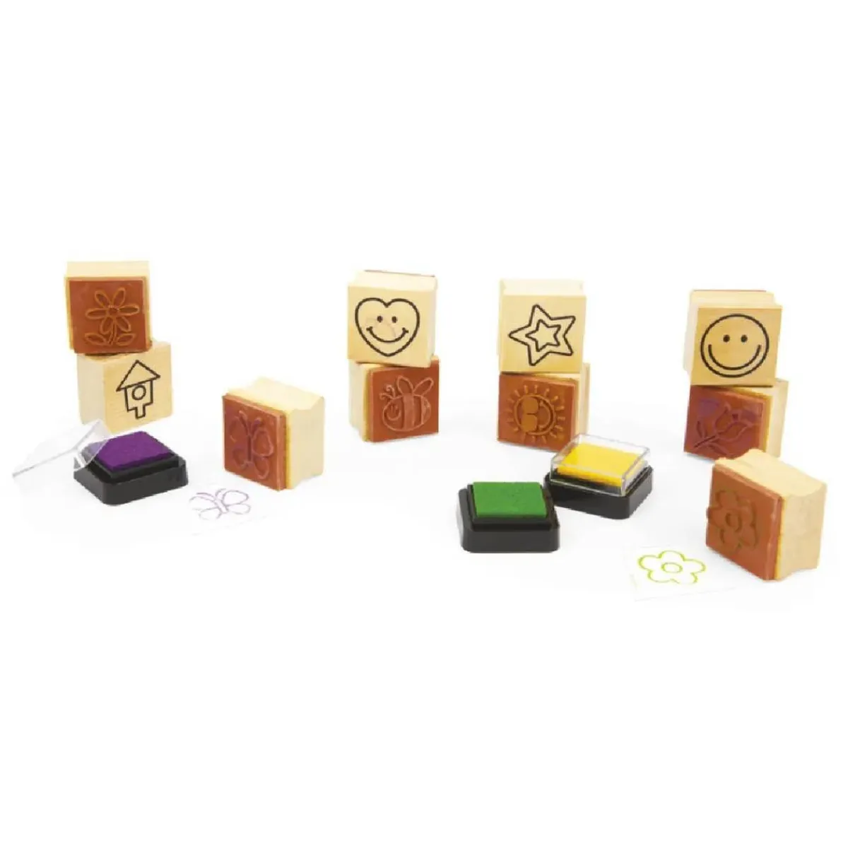 Hot Creamania - Set 10 sellos de madera Arte Y Manualidades
