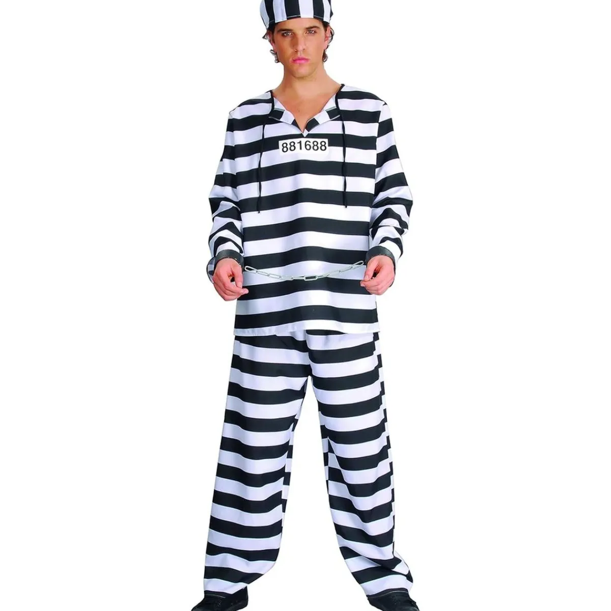 Disfraz carcelario adulto negro ㅤ*TOYS "R" US Sale