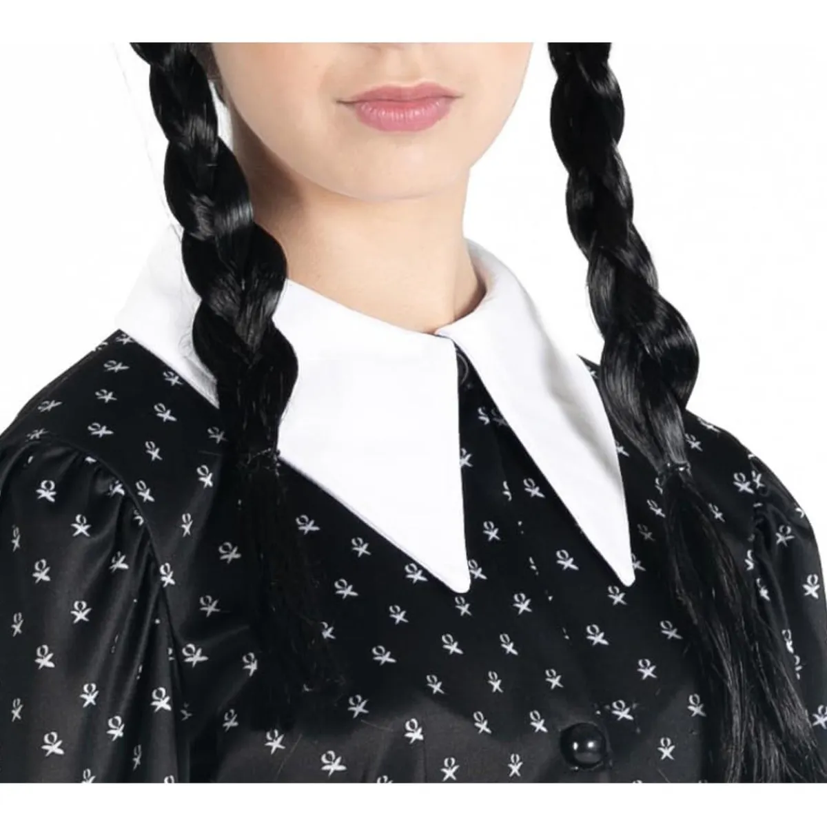 Hot Disfraz Ciao de color negro y blanco, 140cm ㅤ Disfraces|Halloween