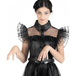 Disfraz color negro estilo Wednesday Addams, 152cm*ABYSSE CORP Clearance