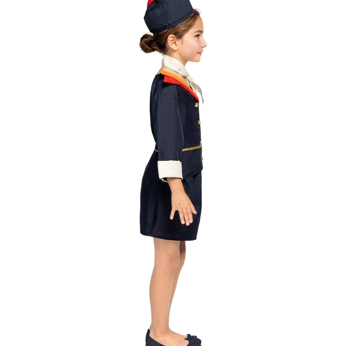 Online Disfraz de azafata de vuelo para niña 7-9 años Halloween|Disfraces