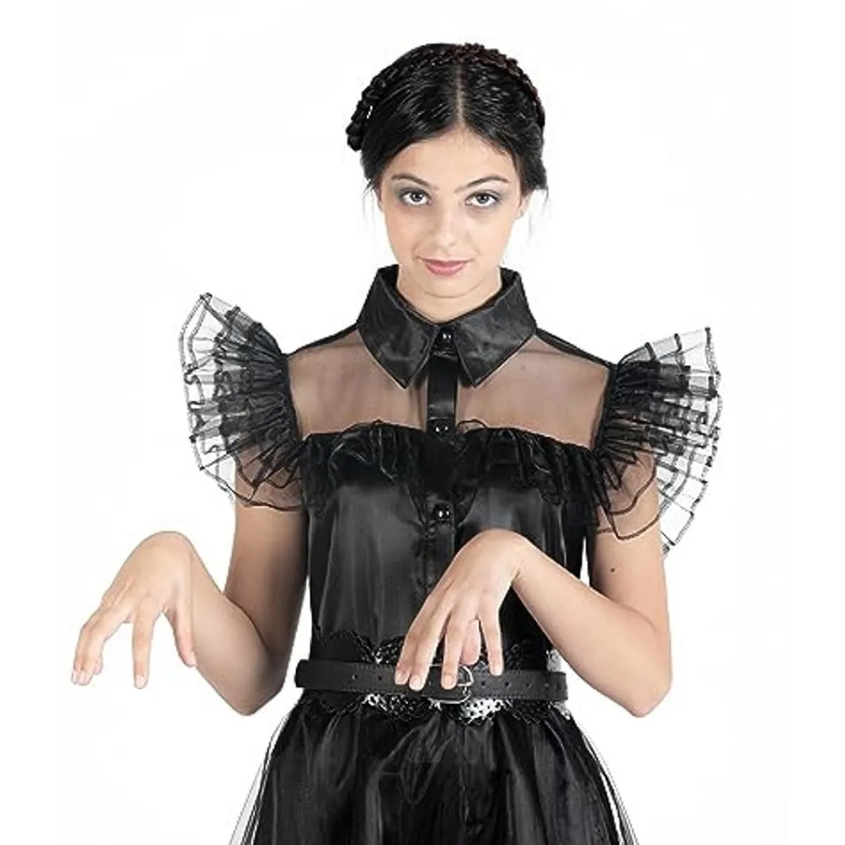 Disfraz de baile Rave'N Dance estilo Wednesday Addams, color negro, talla S ㅤ*TOYS "R" US Online