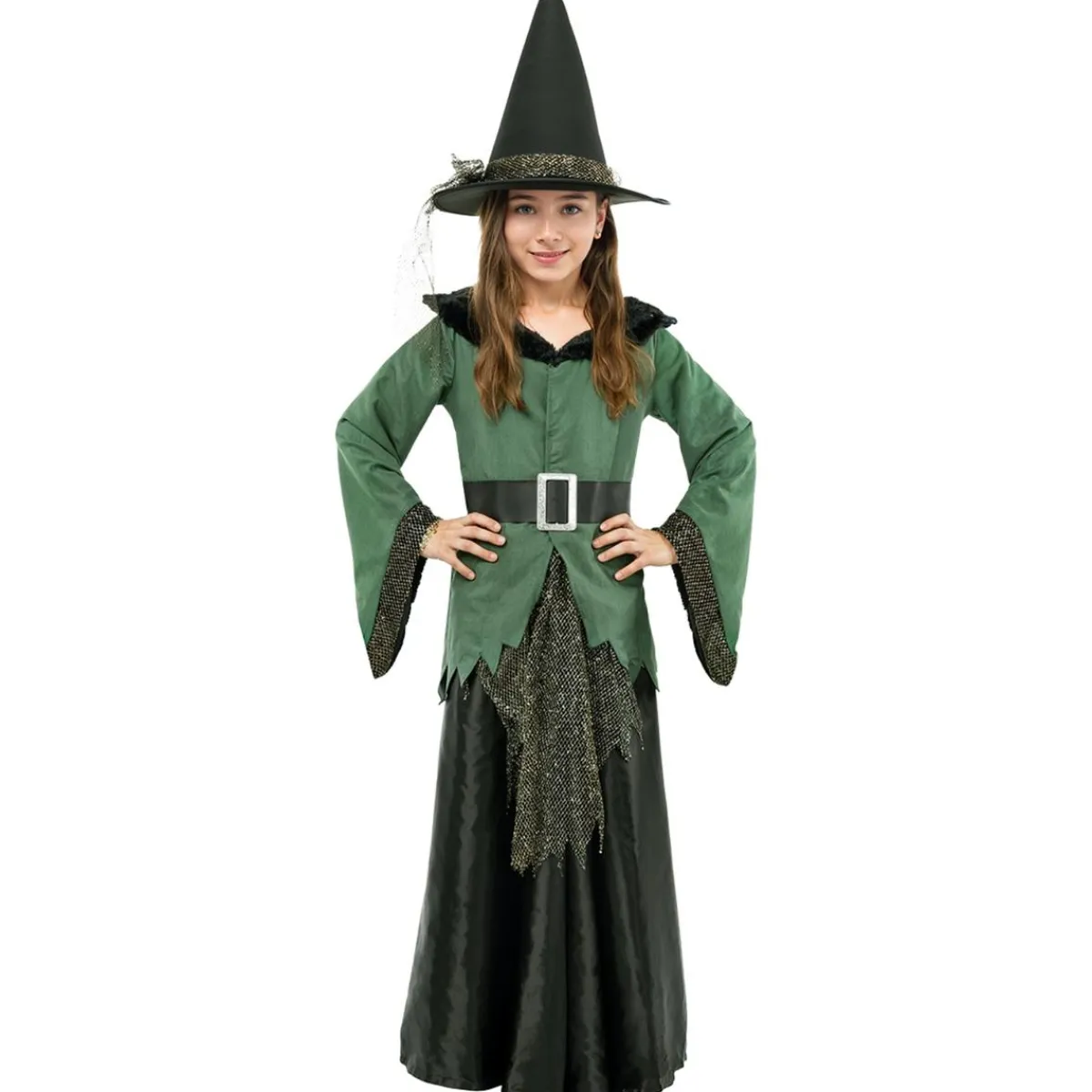 Outlet Disfraz de bruja deluxe niña 5-6 años Disfraces|Halloween