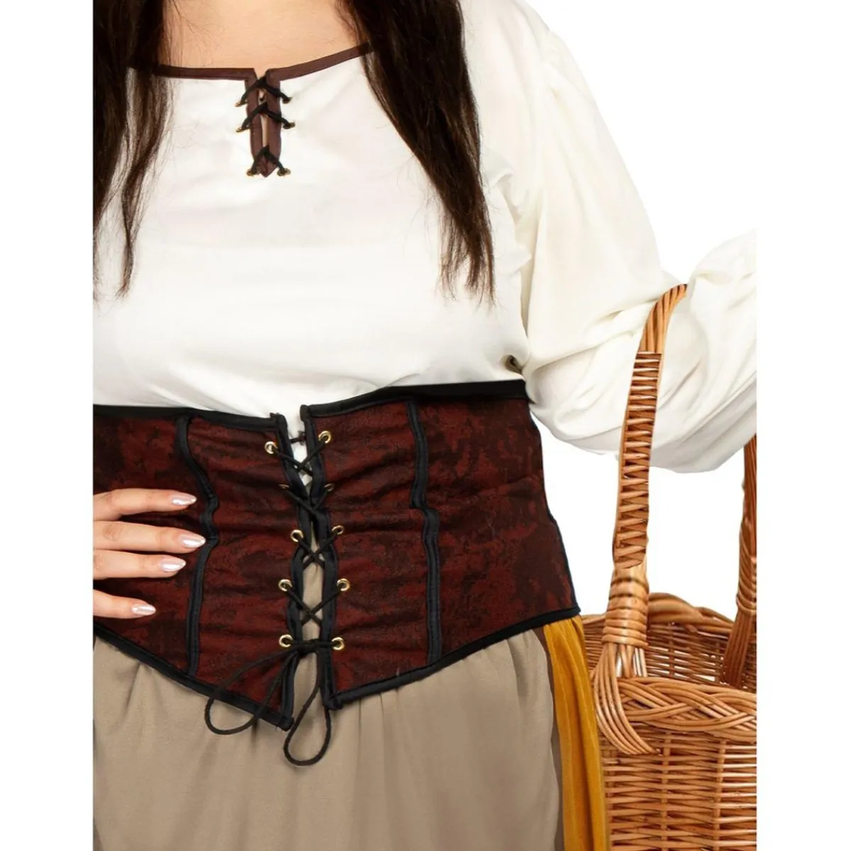 Outlet Disfraz de campesina medieval para mujer XL Disfraces|Halloween