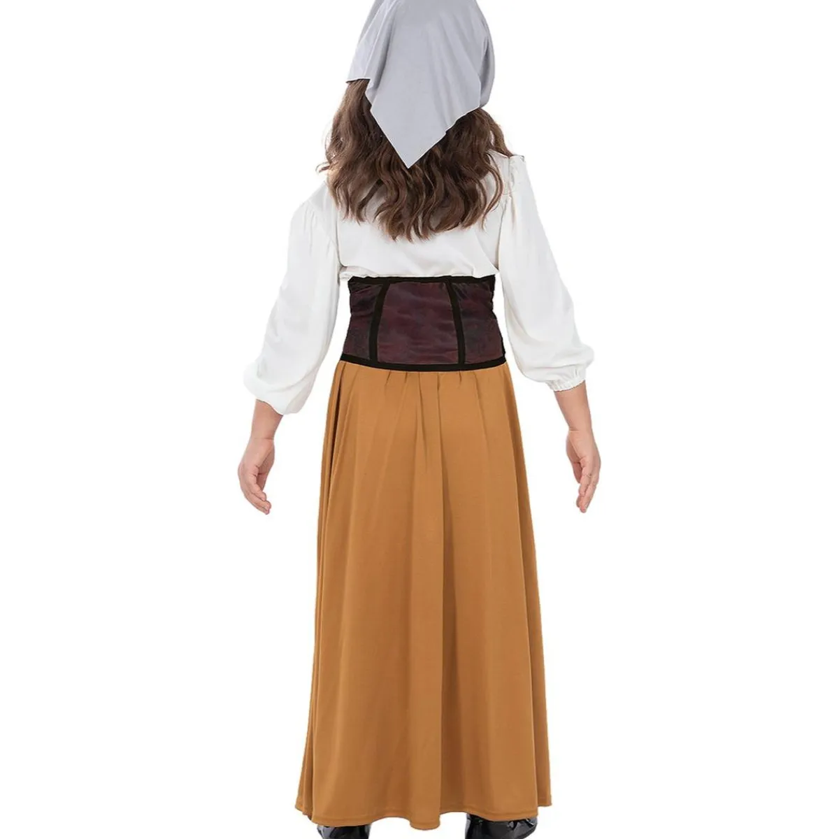 Disfraz de campesina medieval para niña 5-6 años*Funidelia Discount