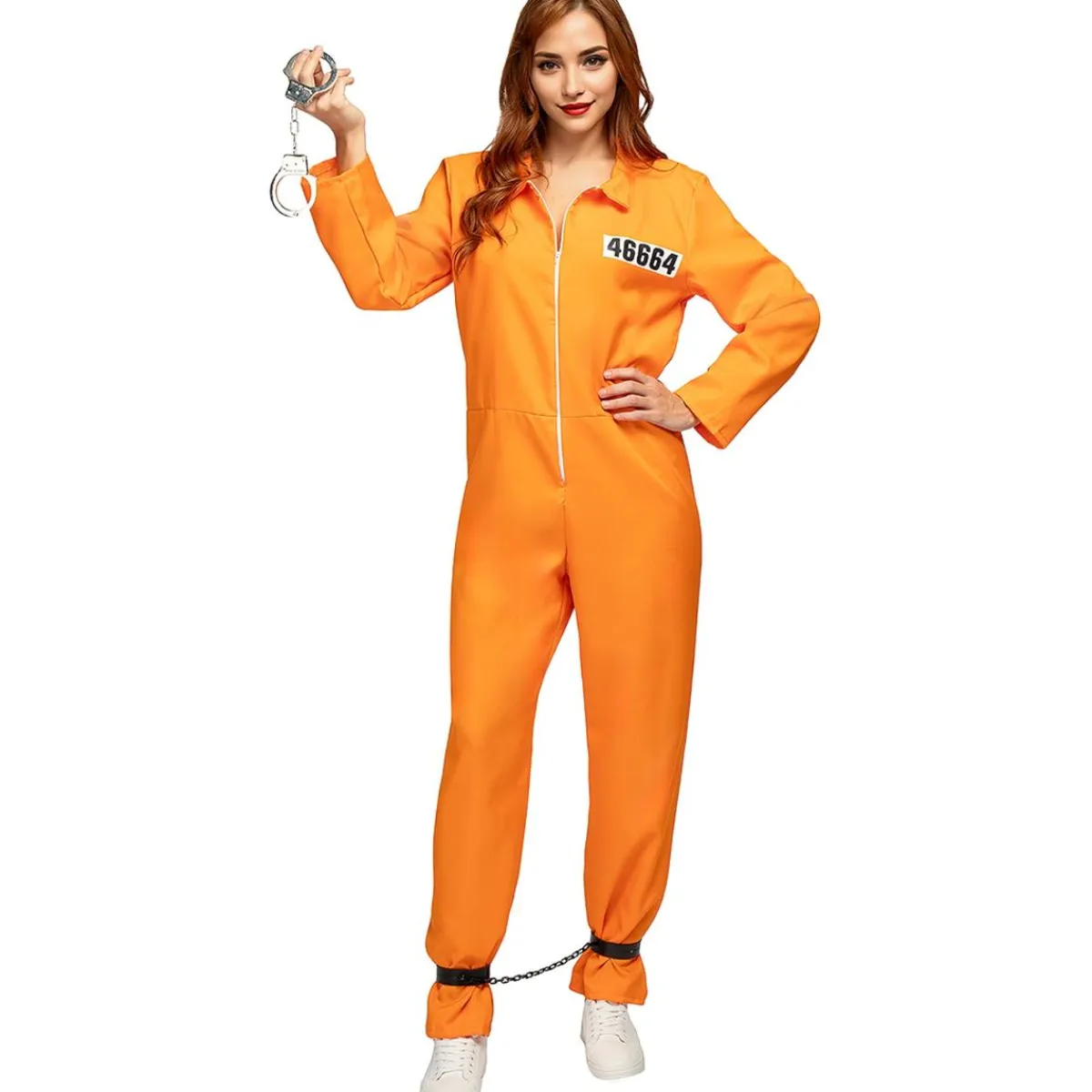 Discount Disfraz de convicto naranja hombre L-XL Disfraces|Halloween