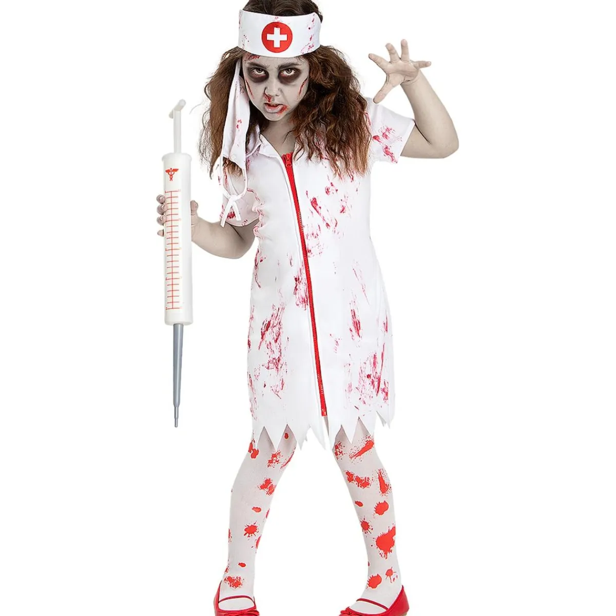 Hot Disfraz de enfermera zombie niña 3-4 años Disfraces|Halloween