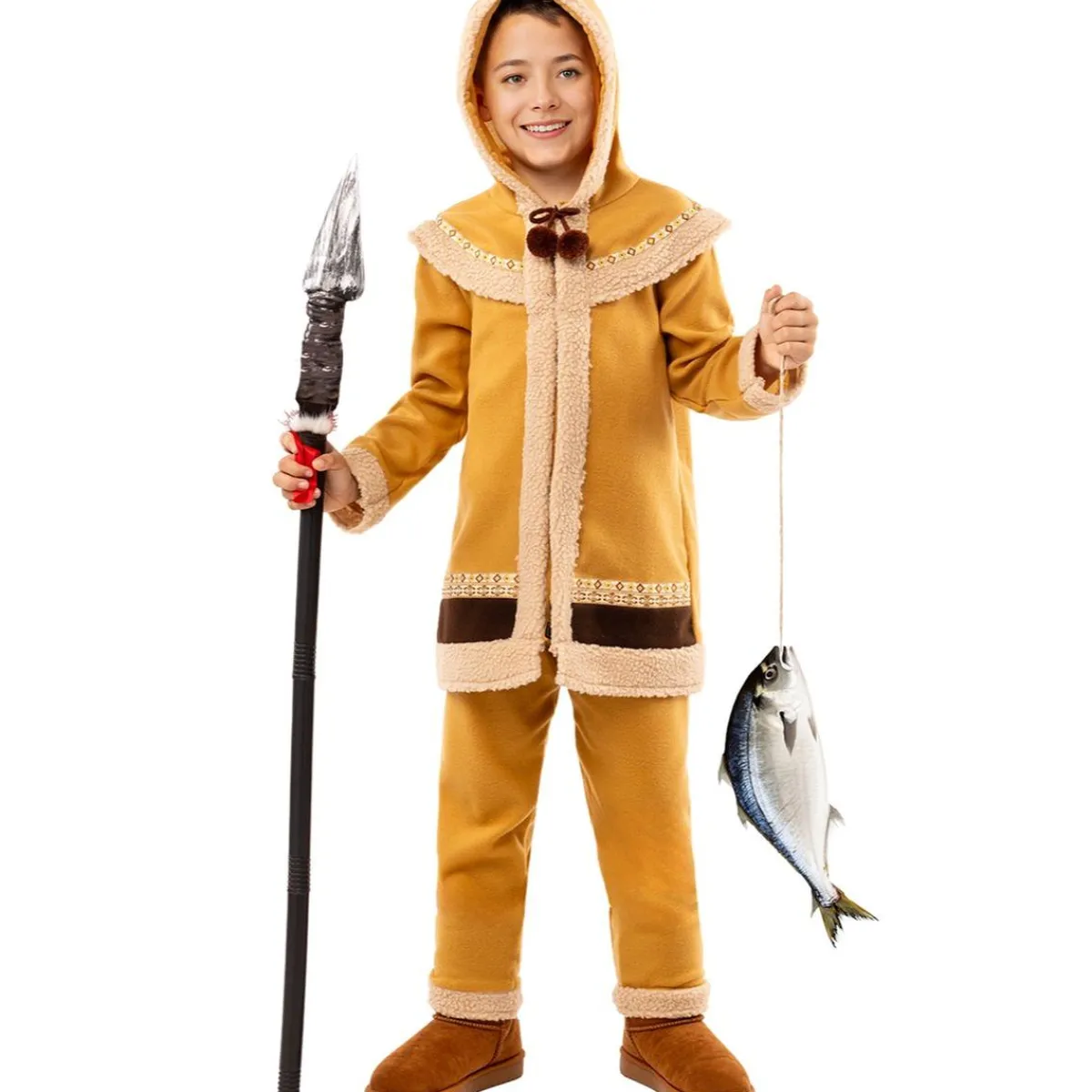 Hot Disfraz de esquimal para niño 5-6 años Halloween|Disfraces