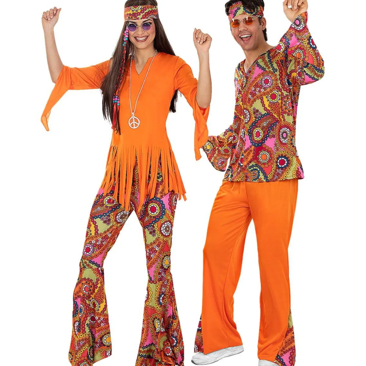Discount Disfraz de Hippie feliz para mujer XXL Disfraces|Halloween