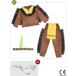 Online Disfraz de Indio Deluxe para niño 7-9 años Halloween|Disfraces