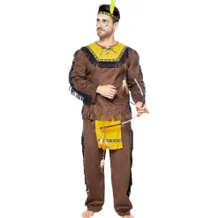 Disfraz de Indio Deluxe para hombre L*Funidelia Outlet