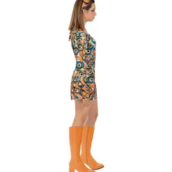 Clearance Disfraz de los Años 70 casual para mujer S-M Disfraces|Halloween