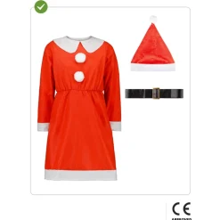 Disfraz de Mamá Noel niña 7-9 años*Funidelia Clearance