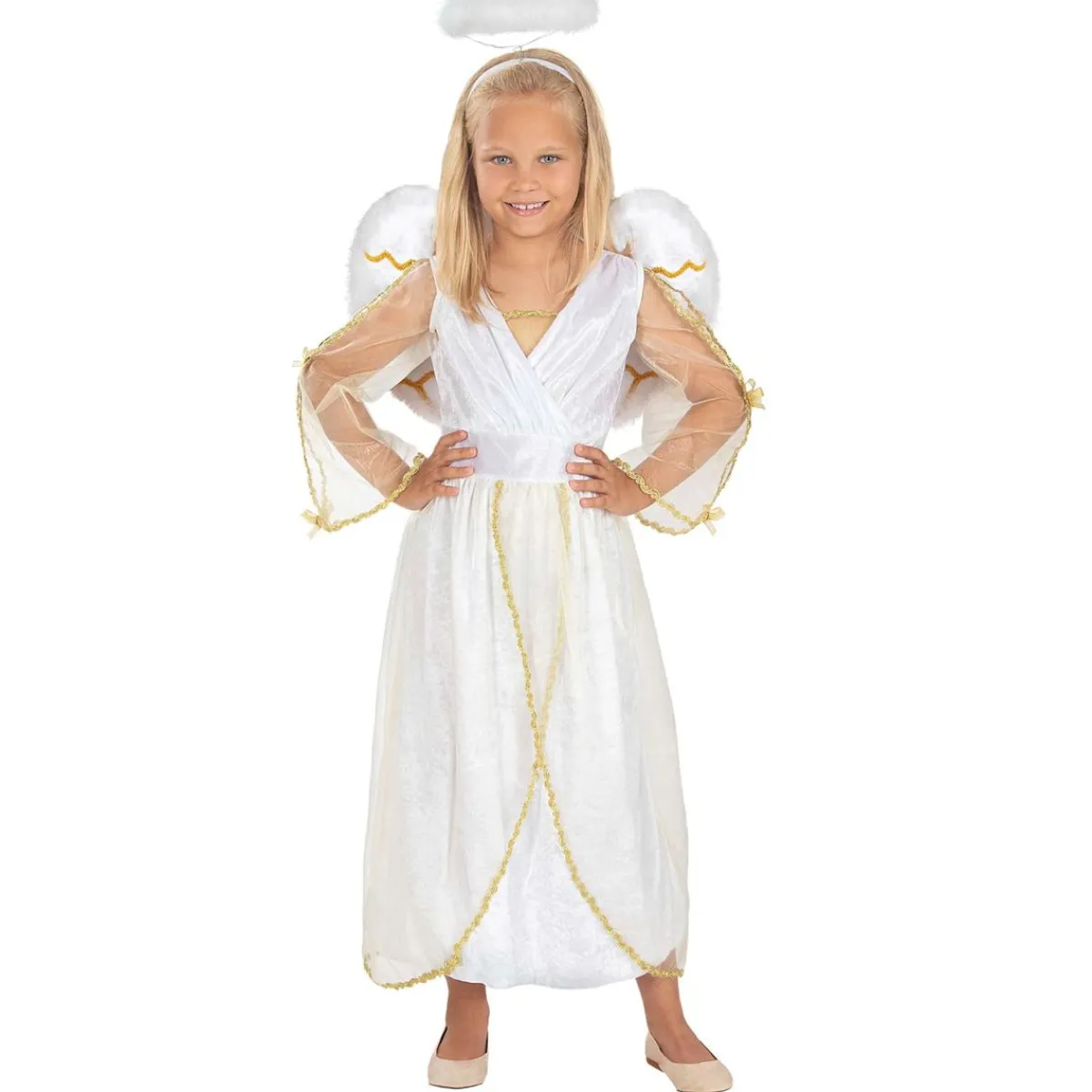Discount Disfraz de ángel Deluxe niña 3-4 años Disfraces|Halloween