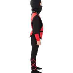 Discount Disfraz de Ninja rojo para niño 5-6 años Disfraces|Halloween