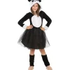 Disfraz de oso panda para niña 10-12 años*Funidelia Best