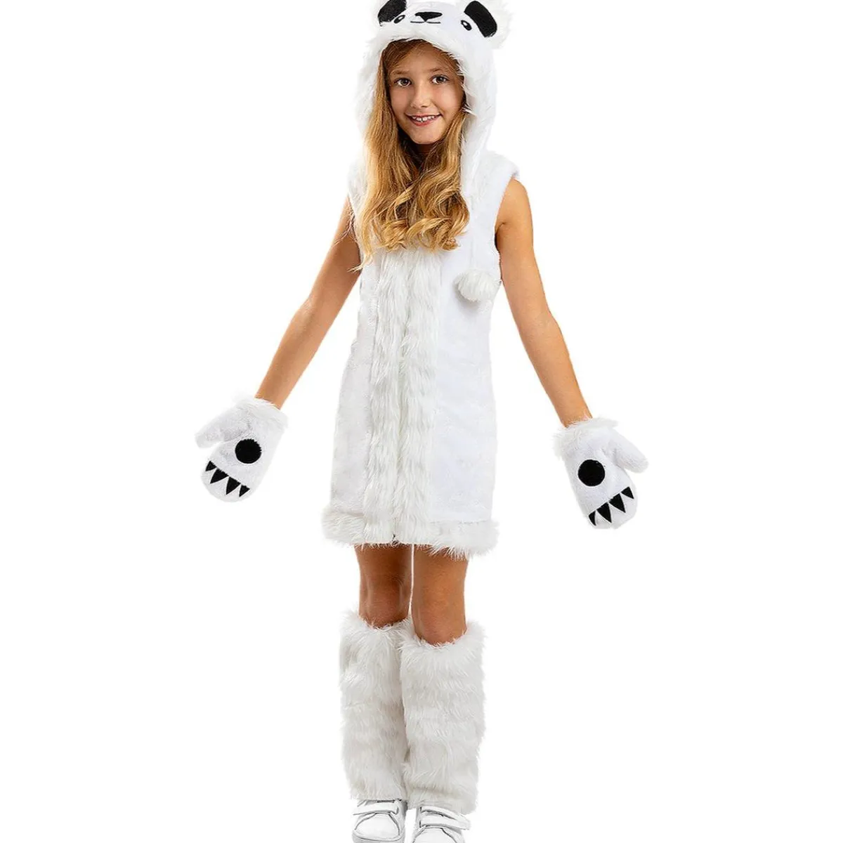 Disfraz de oso polar para niña 3-4 años*Funidelia Online