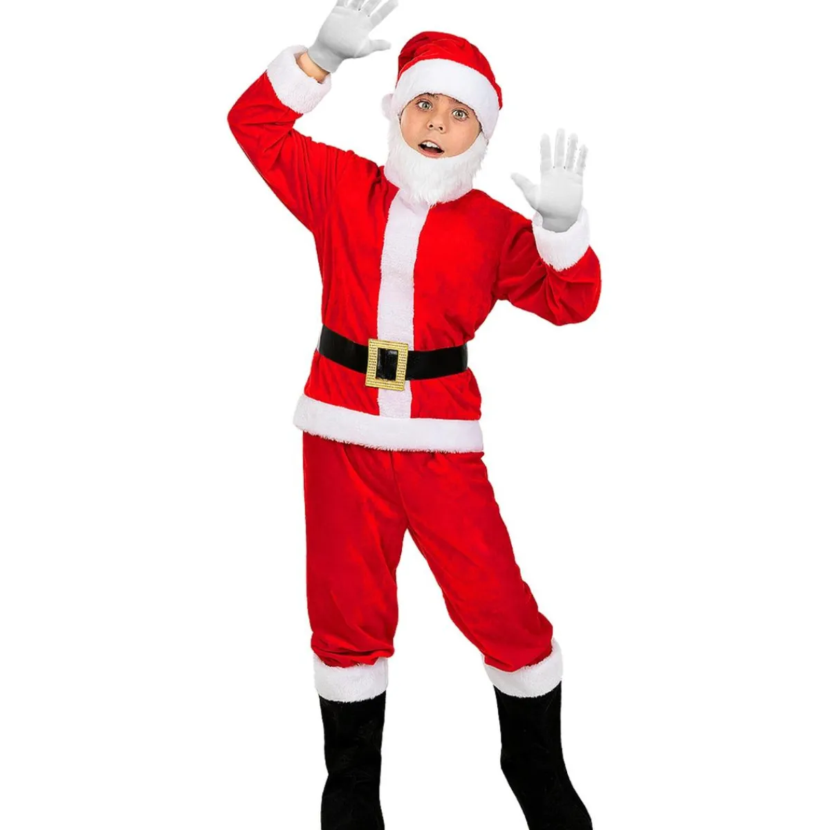 Disfraz de Papá Noel Deluxe niño 3-4 años*Funidelia Discount