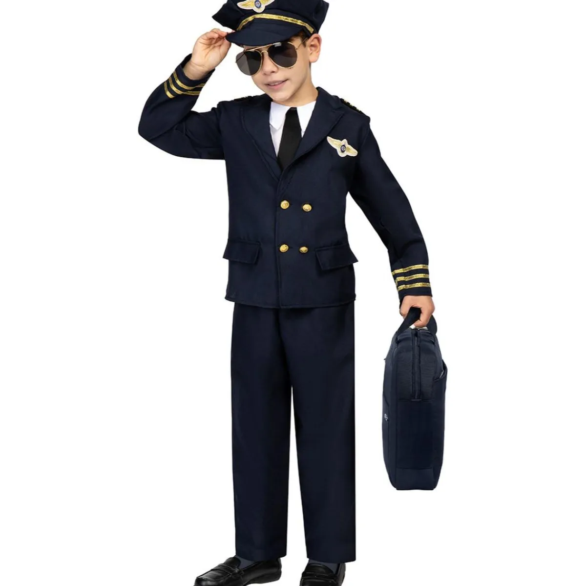 Outlet Disfraz de piloto de aviones para niño 7-9 años Halloween|Disfraces