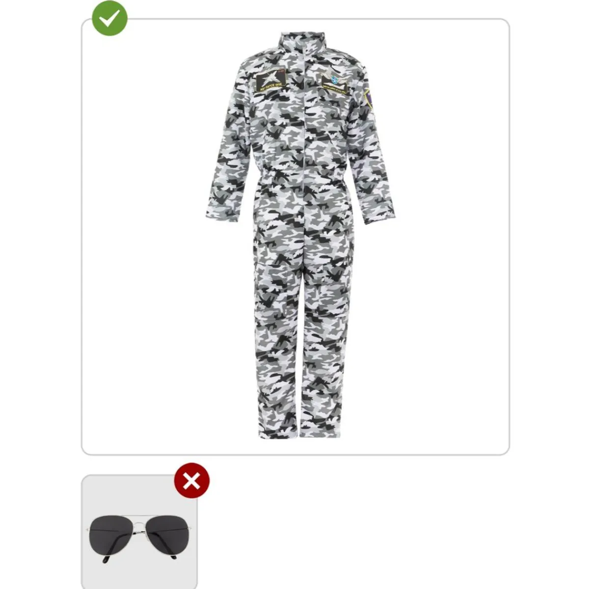 Disfraz de piloto de caza para hombre M-L*Funidelia New