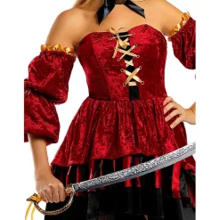 Disfraz de pirata corsaria elegante para mujer M*Funidelia