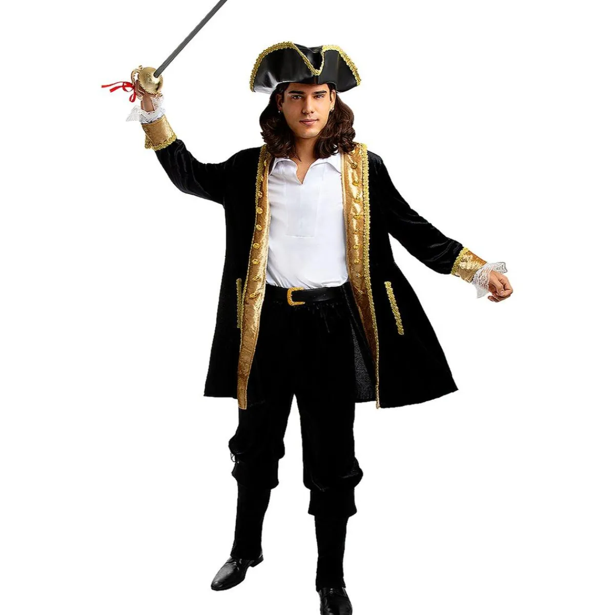 Clearance Disfraz de pirata deluxe para hombre - Colección colonial XL Disfraces|Halloween