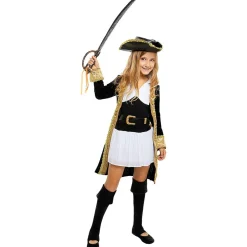 Disfraz de pirata deluxe para niña- Colección colonial 3-4 años*Funidelia New