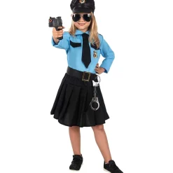 Disfraz de policía azul niña 3-4 años*Funidelia New