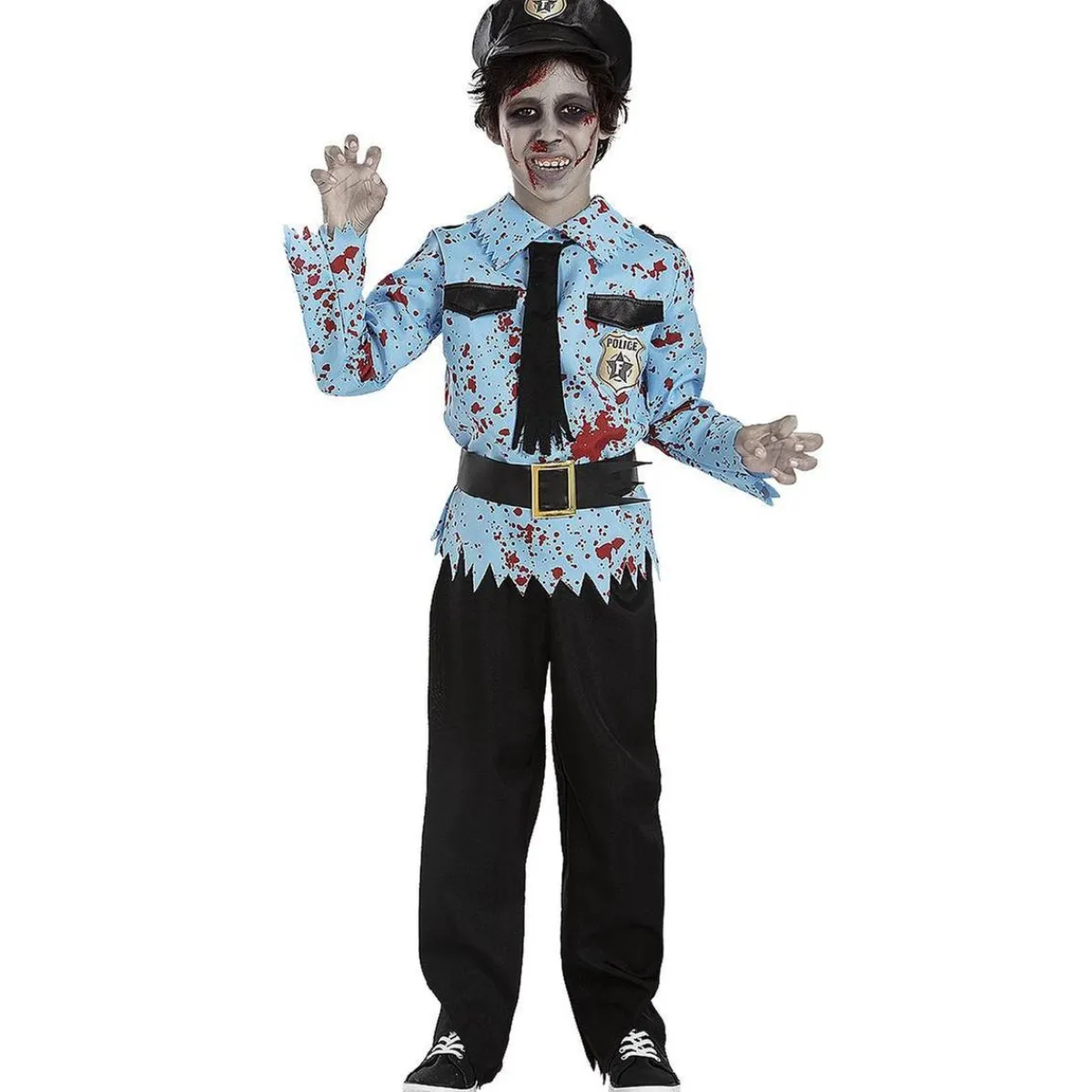 Discount Disfraz de Policía Zombie (7-9 años) Disfraces|Halloween