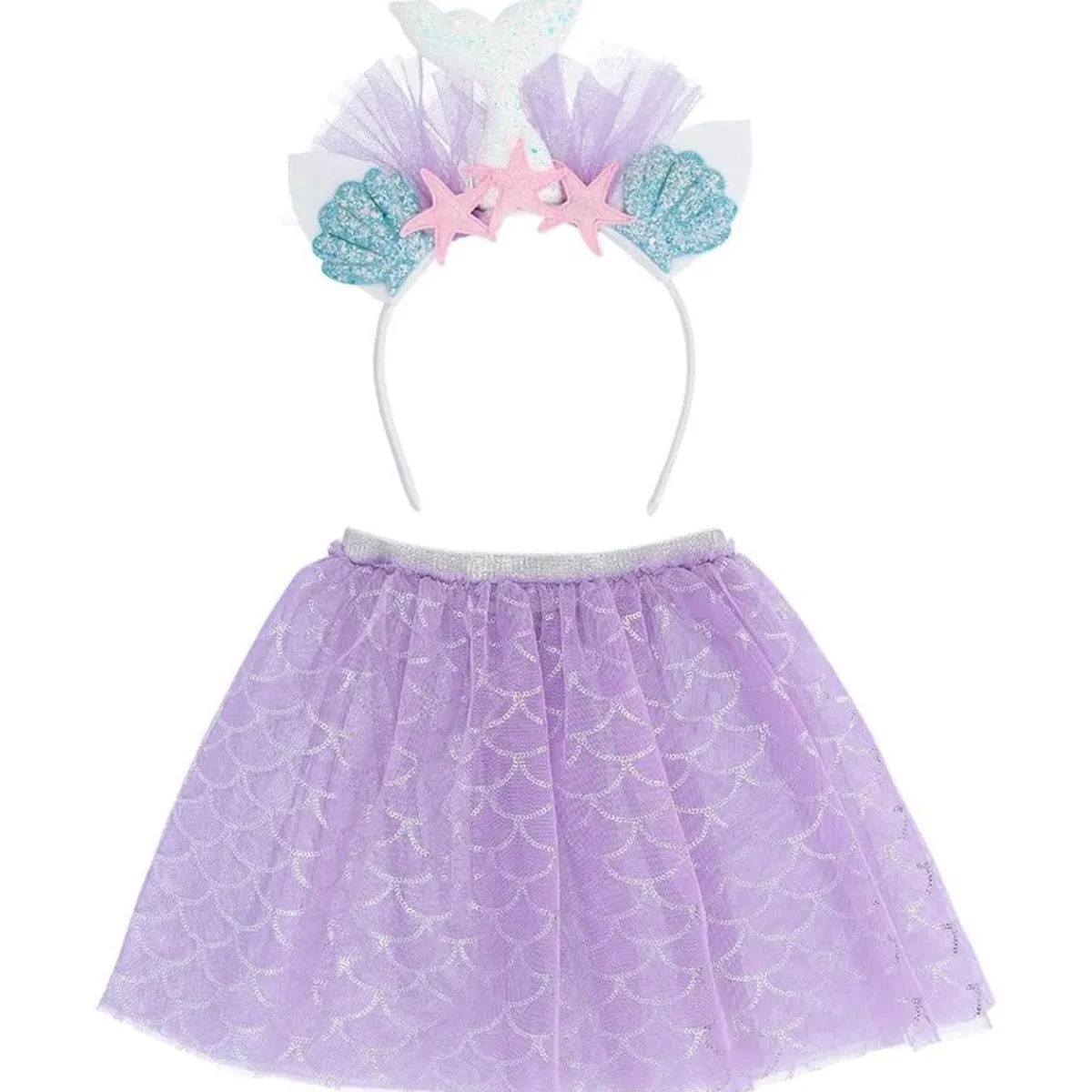 Disfraz de sirena con falda brillante y tiara ㅤ*TOYS "R" US Online