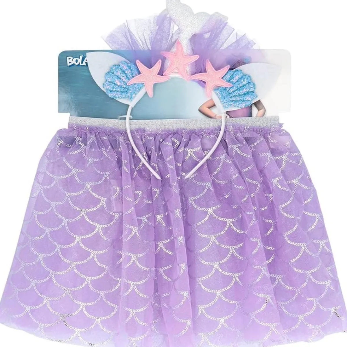 Disfraz de sirena con falda brillante y tiara ㅤ*TOYS "R" US Online