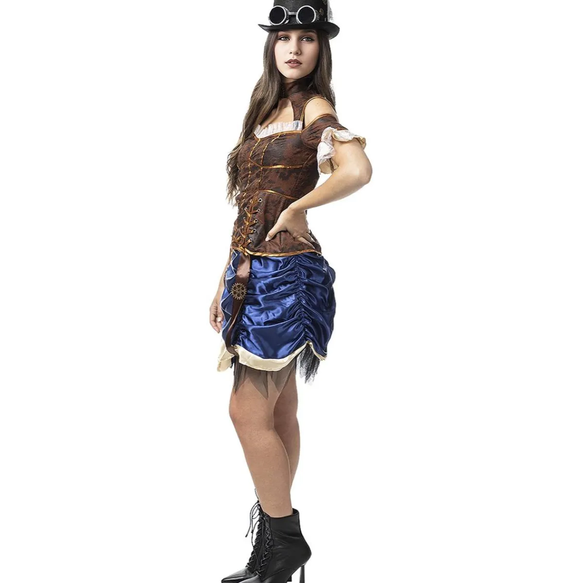 Disfraz de Steampunk corto para mujer M*Funidelia