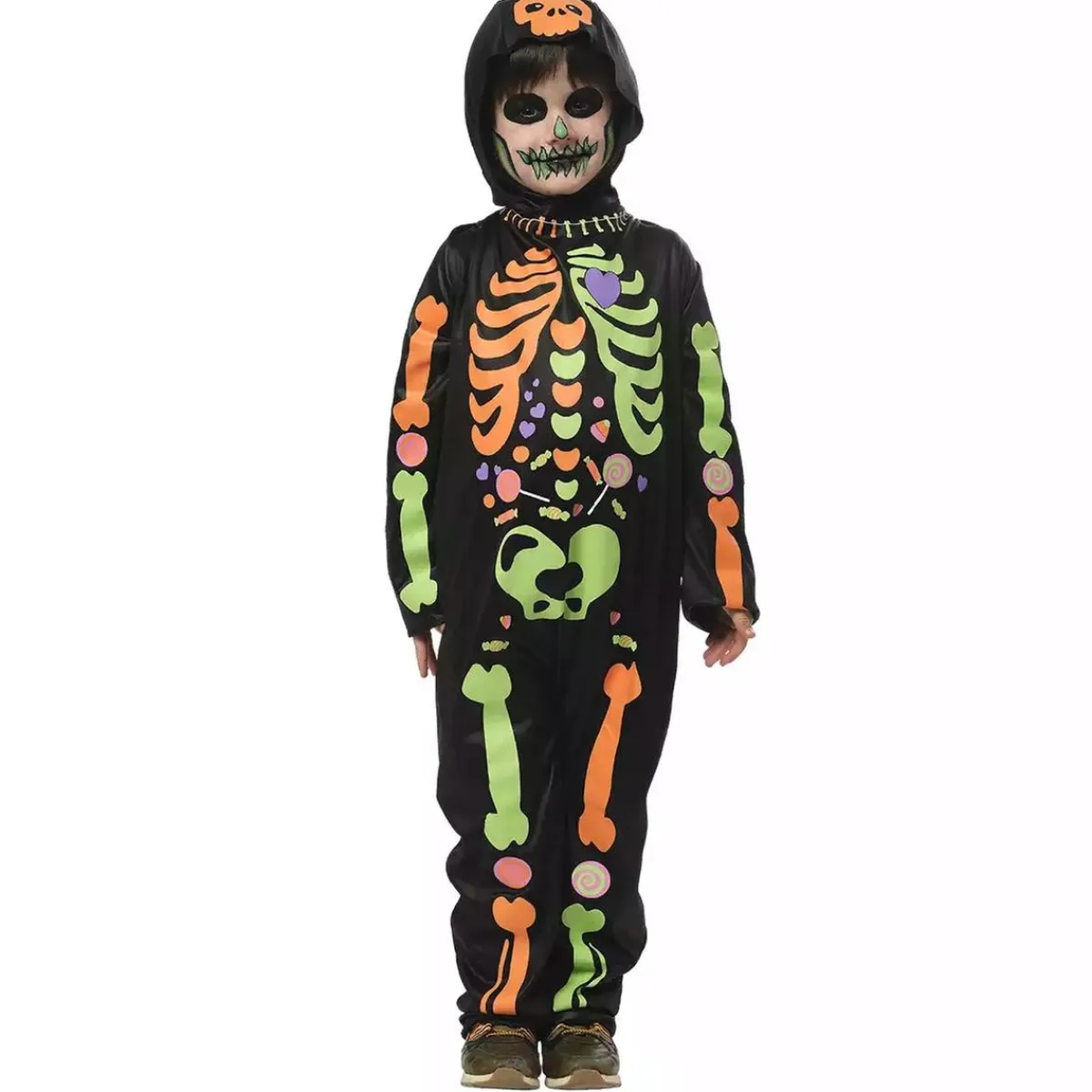 Disfraz Esqueleto Chuches Brillantes Talla M (5-7 años)*RUBIE'S New