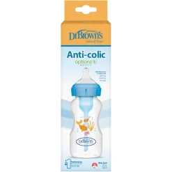 Online - Biberón Anticólico Options+ Boca Ancha 270 ml - Azul Biberones Y Chupetes·Biberones