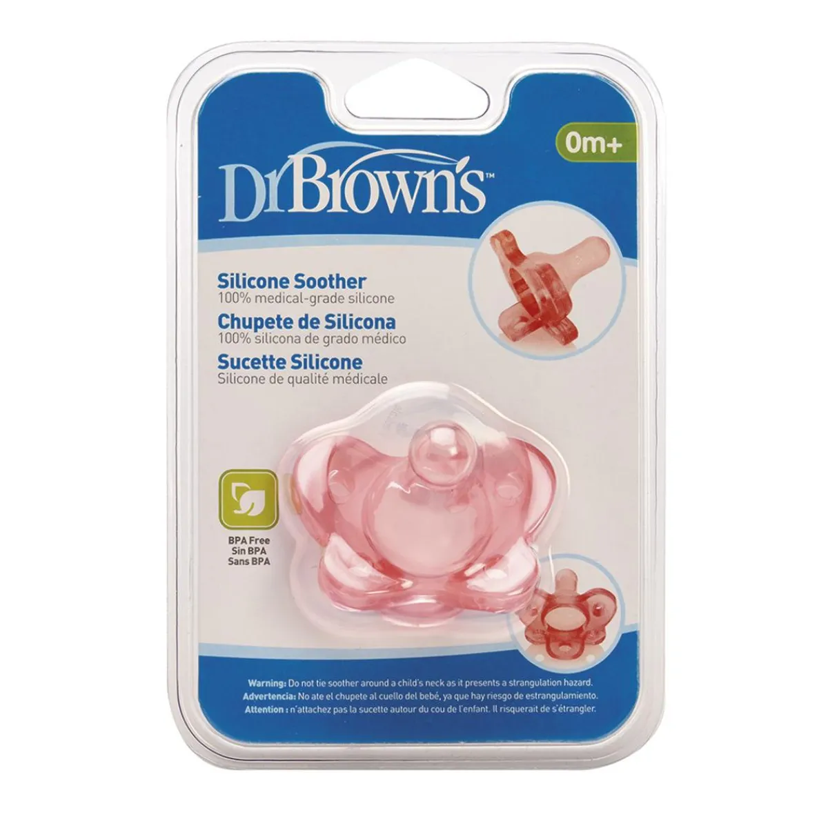 Dr Brown's - Chupete de Silicona 1 Pieza Rosa Biberones Y Chupetes·Chupetes