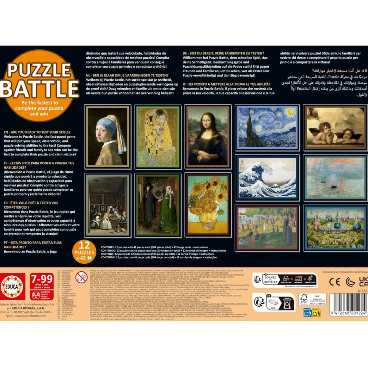 - Puzzle Battle Arte*EDUCA BORRAS New