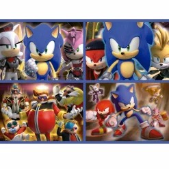 educa borrás - Multi 4 Puzzles Sonic Prime 50+80+100+150 ㅤ*EDUCA BORRAS New