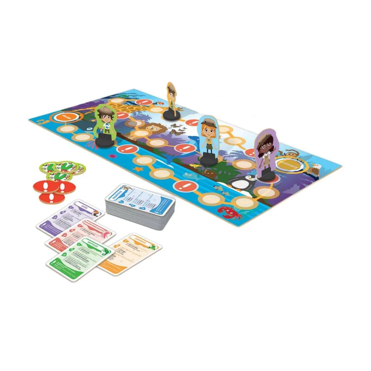 Educa Borrás - Quiz Animales Fascinantes - Juego de mesa Happy Learning*EDUCA BORRAS Best