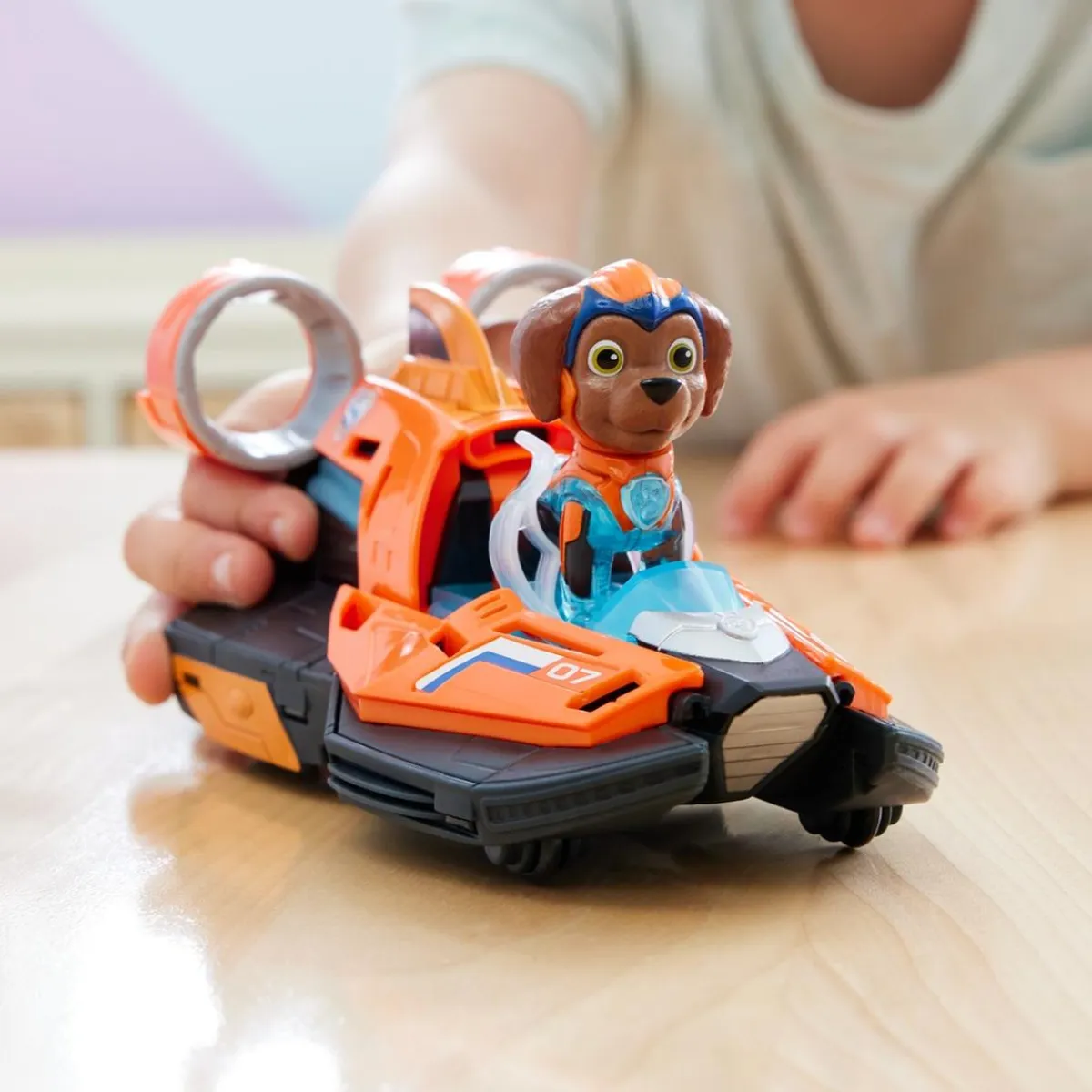 Energía - Patrulla Canina - Aerodeslizador de juguete con figura de acción de Zuma, luces y sonidos ㅤ*SPIN MASTER Online