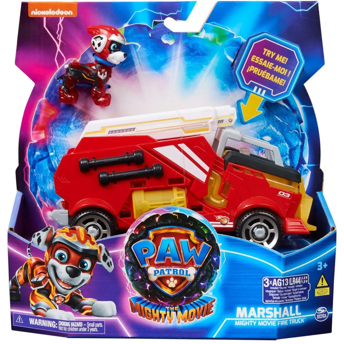 Outlet Energía - Patrulla Canina - Camión de bomberos de juguete con figura de acción de Marshall, luces y sonidos ㅤ Coleccionables Y Mini Mundos