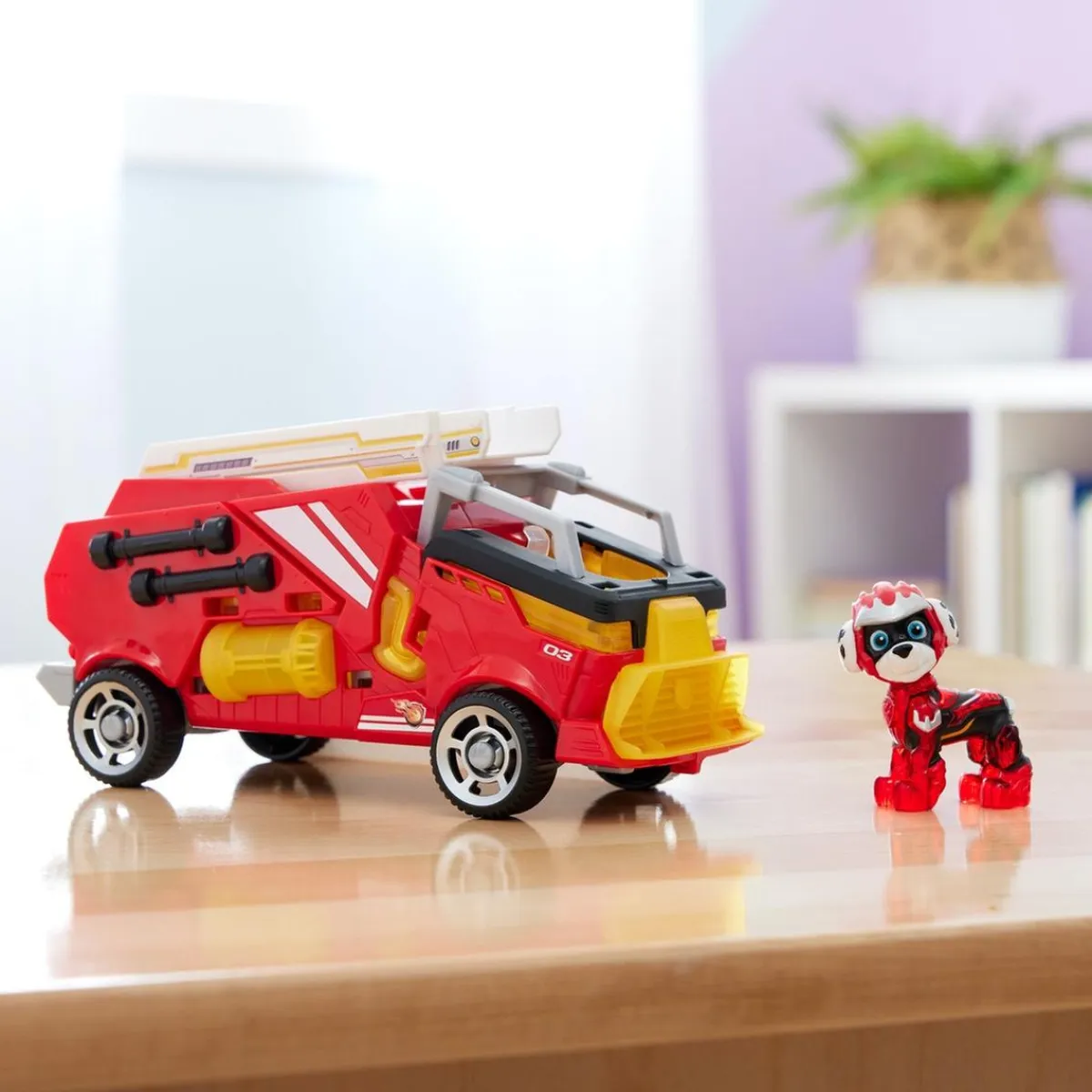 Outlet Energía - Patrulla Canina - Camión de bomberos de juguete con figura de acción de Marshall, luces y sonidos ㅤ Coleccionables Y Mini Mundos
