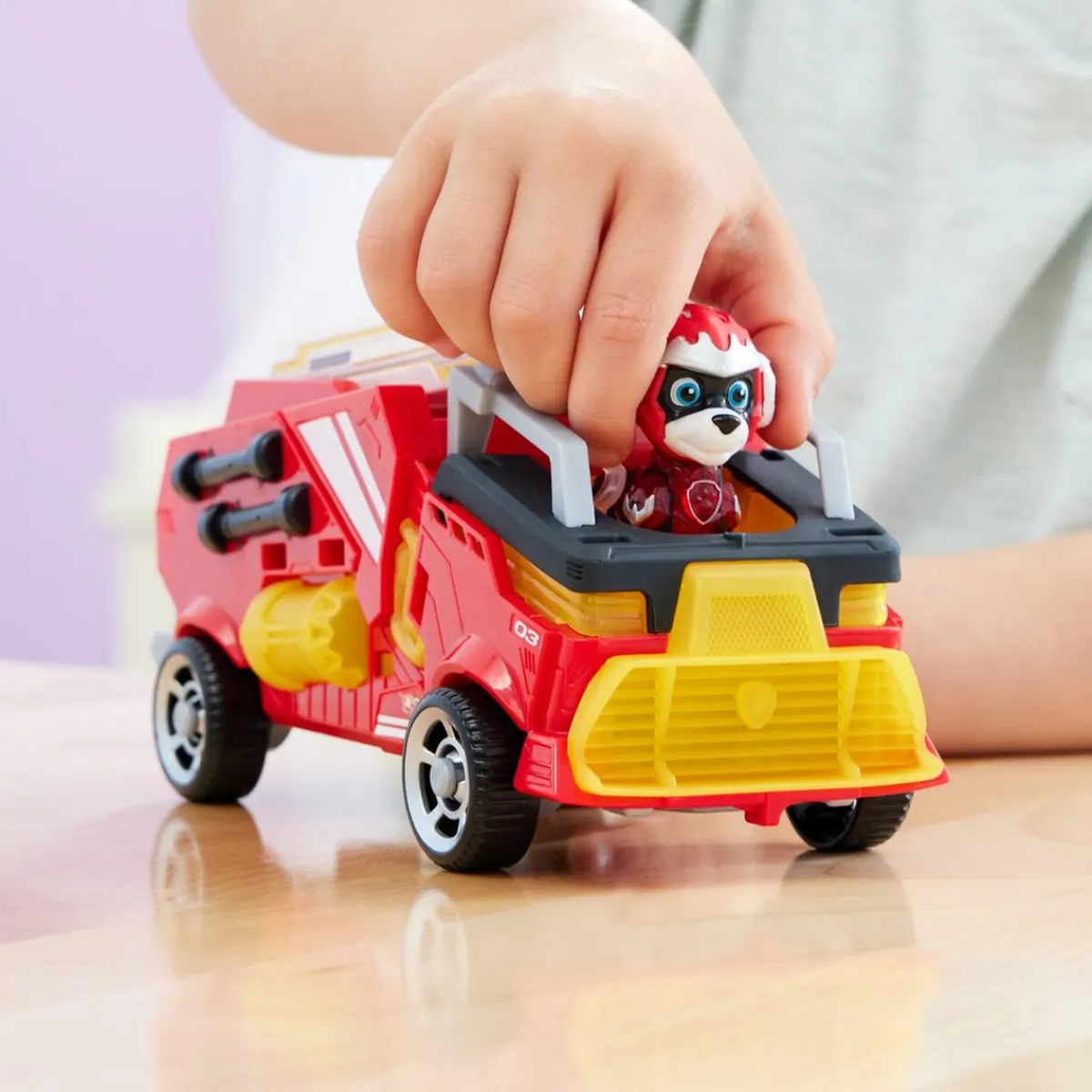 Outlet Energía - Patrulla Canina - Camión de bomberos de juguete con figura de acción de Marshall, luces y sonidos ㅤ Coleccionables Y Mini Mundos