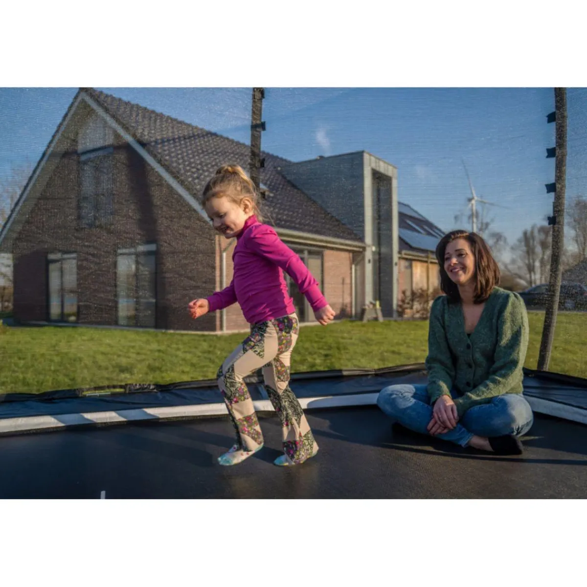 Clearance Exit - Cama elástica Allure Premium 244 x 427 cm negro Camas Elásticas