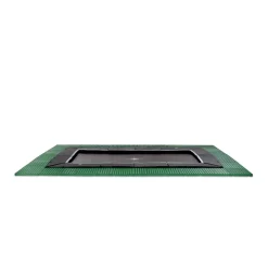 New Exit - Cama elástica de suelo Dynamic 244 x 427 cm negro con perímetro de seguridad Camas Elásticas
