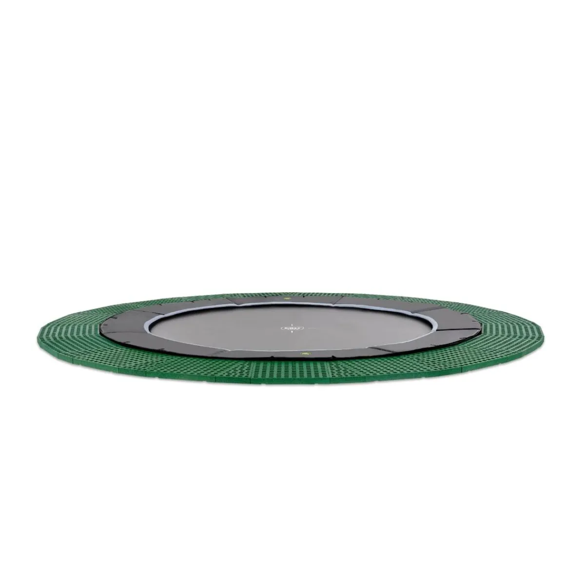Outlet Exit - Cama elástica de suelo Dynamic 366 cm negro con perímetro de seguridad Camas Elásticas